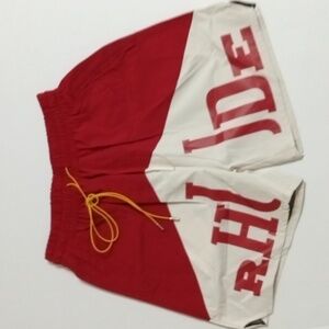 Rhude Red/White Shorts Size Medium